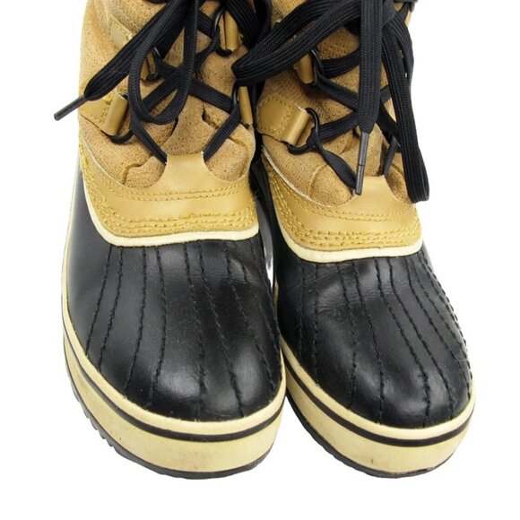 Sorel NL1631-280 Tivoli Leather Beige Insulated Waterproof Snow Boots Women's 7 - Picture 4 of 12